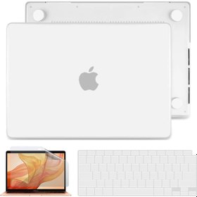 Resim MacBook Uyumlu Air 13 inç 2021 M1 A2337 Mat Kılıf + Klavye Kılıfı + Film 