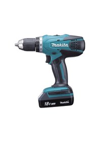Resim Makita DF457DWE 18V 1.5 Ah Li-ion Çift Akülü Matkap Vidalama 