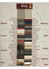 Resim Beyazıt Serisi Premium 1. Kalite Döşemelik Suni Deri [7 Renk] 