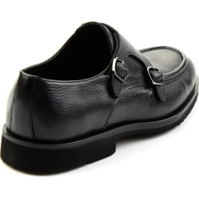 Resim Bambi Siyah Leather Erkek Klasik Ayakkabı E01755303040 