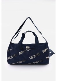 Resim İcone Bag Unisex Spor Çanta Silindir Model, Baskılı, Ön Ve İç Cepli, Yan Saplı, Ayarlanabilir Omuz Askılı Lacivert 