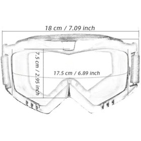 Resim MYG Motosiklet Cross Gözlüğü Lüx Model Süngerli Bant Lastikli Açık Kask Ve Kross Gözlük 