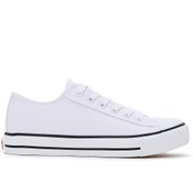 Resim Harley Davidson Kadın Beyaz Ontario Kumaş Sneaker 023z100163 