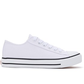 Resim Harley Davidson Kadın Beyaz Ontario Kumaş Sneaker 023z100163 