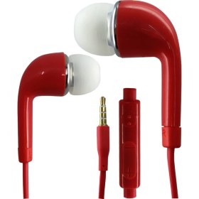 Resim Nettech NT-112 Stereo 3.5 mm Kablolu Kulakiçi Kulaklık Kırmızı 