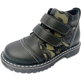 Resim Şiringenç 6774p Deri Cırtlı Kamuflaj Erkek Çocuk Bot Siyah 