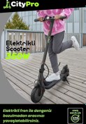 Resim GoldMaster CityPro 350W Güçlü Motor Katlanabilir Elektrikli Scooter 