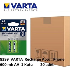 Resim Varta 58399 Phone Aa 1600 Mah Şarjlı Kalem Pil 20 Adet 