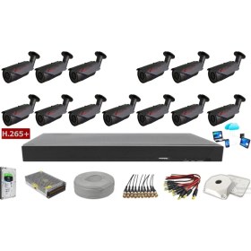 Resim Sony 13'lü 5mp Lens Ahd Full Paket Güvenlik Kamerası 