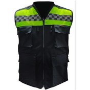 Resim Forte Gt 2001186 Cepli Motosiklet Reflektif Yelek Sarı Siyah 