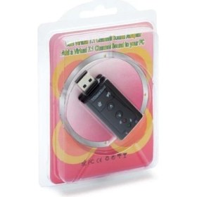 Resim Hadron Ses Kartı 7.1 USB Ses Adaptörü USB Sound Card Adaptör HD4177 