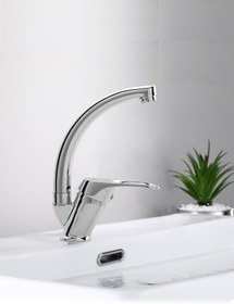 Resim BAYMERA Mix Kuğu Lavabo Bataryası 