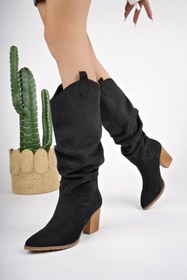 Resim Muggo Ilkn05 Kovboy Kadın Çizme 