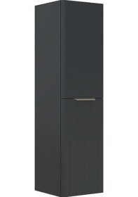 Resim Orka Procida 40 Cm Mat Antrasit Banyo Çamaşır Boy Dolabı Antrasit 