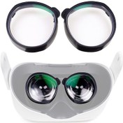 Resim Qısyker 1 Çift Vr Gözlük Miyopi Lens Oculus Quest 2 İçin, 0-500 Derece Miyopi/50-200 Derece Astigmatizma/1.56 Lens 