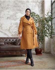 Resim Esre Store Tesettür Trençkot Camel 