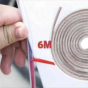 Resim 6.0 metre Uyumlu Şeffaf PVC Araba Kapı Kenar Koruyucu - Çizik & Çarpışma Koruma, Otomobil Dış Aksesuarı 