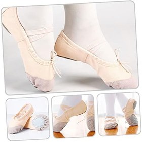 Resim VALICLUD 1çift Konforlu Yetişkin Yoga Ve Ayakkabıları Yumuşak Tabanlı Bale Pratik Ayakkabıları İç Mekan Sporları Için Kaymaz Ve Nem Emici Tasarım 