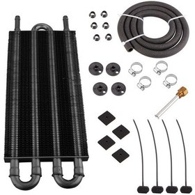 Resim Mufunye Otomotiv Klima Borulu Kondenser, 4 Satır Siyah, Hızlı Isı Dağıtımı, Aluminium Alyüminyum, Modifikasyon Aksesuarı 
