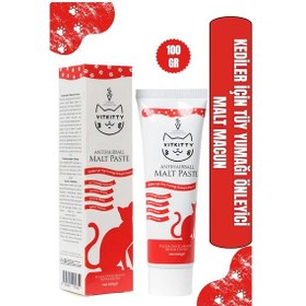 Resim Vitkittykediler İçin Tüy Yumağı Önleyici Ve Sindirim Destekleyici Malt Macunu 100g Antıhaırball Malt Past 
