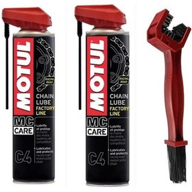 Resim Motul C4 2 Adet+zincir Temizleme Fırçası 