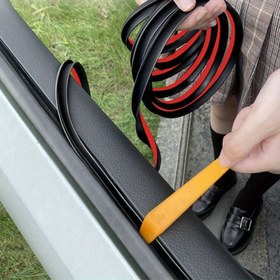Resim V-Şekilli Araba Camı Conta Şeridi 200.0cm/4.0metre - Gürültü Azaltıcı Kauçuk Conta, Sızdırmazlık ve Konfor İçin Geliştirilmiş, Kolay Kurulum 