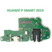 Resim Huawei Uyumlu P Smart 2019 Kulaklık Şarj Mikrofon Film Soket Bordu 