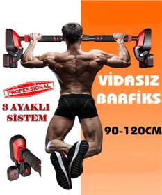 Resim 3pod 3 Ayaklı 92-120cm Koridor Kapı Barfiksi Barfix Aleti Çubuğu Çekme Barı Demiri Bar Barfix 