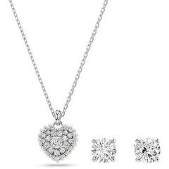 Resim Swarovski SWR5684383 Kalpli Kadın Kolye ve Küpe Seti 