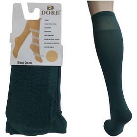 Resim 12'li Set Diz Altı Kalın Ten Göstermeyen Kadın Masaj Çorap-yeşil Yeşil 