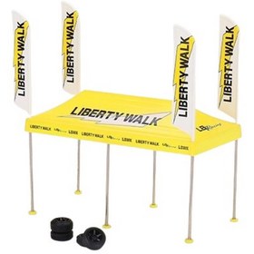 Resim NW NessiWorld Mini GT 1/64 Paddock Service Tent Set - LB Racing 