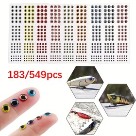 Resim 183/549 adet 3D 4D Balıkçılık Sallanan Göz Vida Seti, Çeşitli Plastik Balık Gözü, Beyaz, Kırmızı, Sarı, Mavi, DIY Balıkçılık Yemleri, Akarsular ve El Sanatları için 