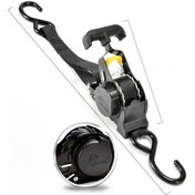 Resim Youtek Otomatik Sıkma Özelliği İle Dayanıklı Malzeme Paketleme Kayışı - Moto, Bagaj Ve Evcil Kullanım İçin T Saplı Siyah Elektroforezli Sabitleyici 