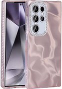 Resim Ensueno Galaxy Uyumlu S23 Ultra Kılıf Airbagli Parlak Taş Detay Tasarımlı Esila Kapak - Pem Pembe 