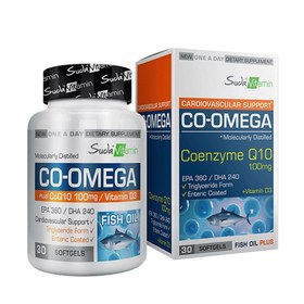 Resim Suda Vitamin Co-Omega Coenzyme Q10 30 Softgel 