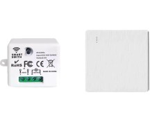 Resim Folinda 220v Beyaz Kablosuz Işık Kontrolü Anahtarı - 433mhz Alıcı İle 50m Menzil Ve 10a Akım Desteği 