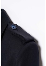 Resim Kadın Lacivert Apolet Detaylı Crop Blazer Lacivert 