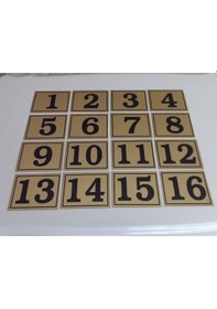 Resim Gendec 6X8 Cm Yapışkanlı No 1'Den 16'Ya 