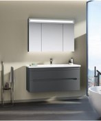 Resim Orka Varna 100 Cm Mdf Mat Antrasit Banyo Dolabı Takımı Çok Renkli 