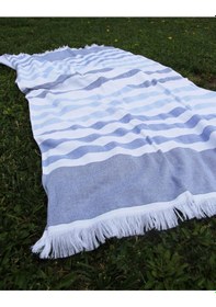 Resim %100 Pamuk 90x150 Cm Desenli Çizgili Plaj Havlusu Desen003 