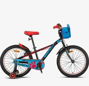 Resim Kron Bobcat 16 Jant 3-5 Yaş Çocuk Bisikleti Siyah-kırmızı/mavi 