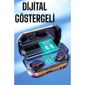 Resim Techno Stock Dijital Göstergeli Bluetooth Bağlantılı Kulaklık Dokunmatik Kontrol 