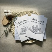 Resim 2025 Okuma Planı Defteri - 68 Sayfa, Kalın Kağıt, Beyaz Arka Plan Üzerinde Zarif Altın Yazılı Harf, Kitap Severler ve Düzenli Okurlar İçin Mükemmel Hediye 