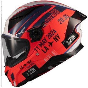 Resim Axxis Panther Passenger Mat C5 Full Face Güneş Vizörlü Ece 22.06R Motosiklet Kaskı Kırmızı 