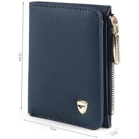 Resim Septwolves Kardelen Hakiki Deri Kadın Kartlık Ve Cüzdan Lacıvert 