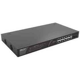 Resim Ruıjıe Reyee 16 Port Rs-es118gs-p 10/100/1000 2x Port Combo Gigabit Sfp Poe Switch 247w Çelik Kasa Rack Mount 