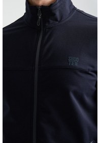 Resim Shooter Sportswear Shooter Erkek Luxe Eşofman Takımı Rahat Kalıp Manşetli Minimal Logo Lacivert 