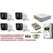 Resim Hikvision Hıkvısıon 4lü Kamera Seti 
