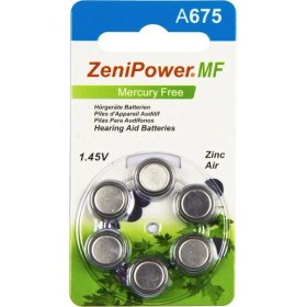 Resim Zenipower 675 Numara Işitme Cihazı Pili / 10 Paket - 60 Adet 