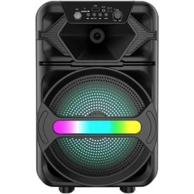 Resim Qedii 20W 2400 Mah Mikrofonlu Led Işıklı Taşınabilir Bluetooth Hoparlör Bts-410 